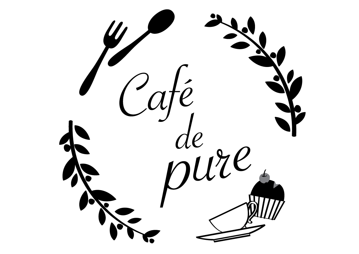 cafe de pure ロゴ