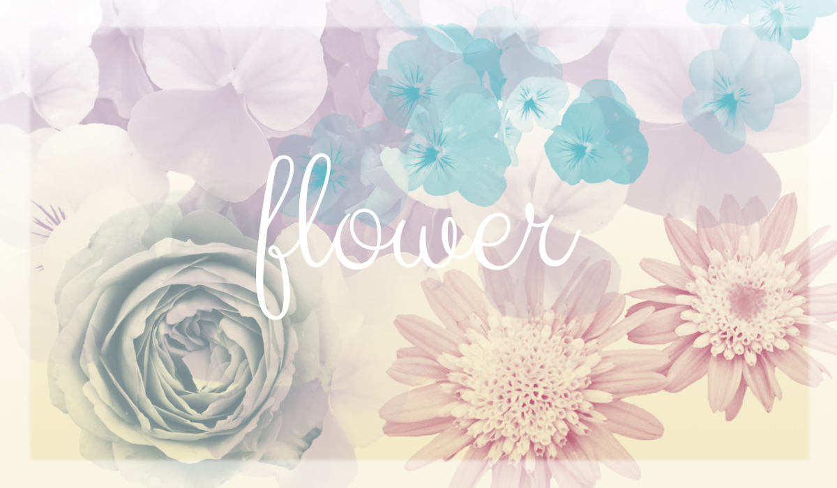 flower(自作ブラシ)